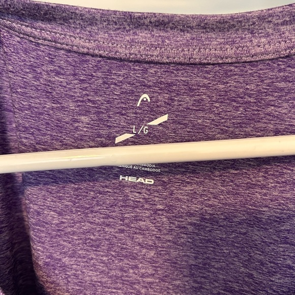 Head Women's Heather Purple Short Sleeve Top - Picture 2 of 3